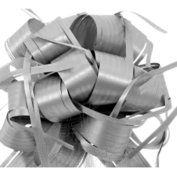 Stuha Dárková kokarda Country stříbrná