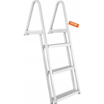 Žebřík Palubní žebřík Vevor, 3 stupně, skládací žebřík, hliníkový, 3 příčky, 0,8 m