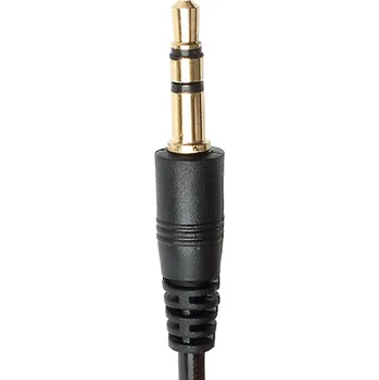 Audio kabel Propojovací audio kabel 3,5mm jack - samec / samec 3 pin - 1m - černý