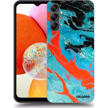 Pouzdro na mobilní telefon Picasee silikonový průhledný obal pro Samsung Galaxy A13 5G - Blue Magma
