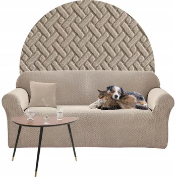 Napínací potah Potah na pohovku (kanape) Domidekor béžový