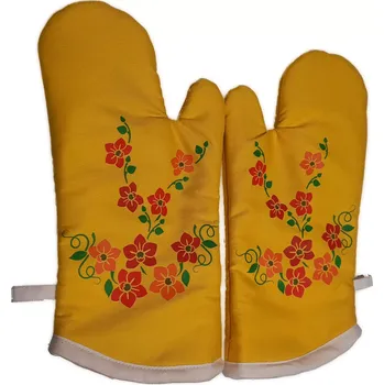 Chňapka Kuchyňská chňapka žlutá s potiskem PÁR 27-2