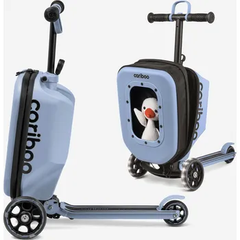 Koloběžka CARIBOO Tříkolová koloběžka s kufříkem Cariboo iTravel MODRÁ
