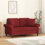 vidaXL Dekorační polštáře 2 ks vínové 40 x 40 cm textil