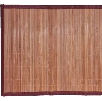 Rohož bambusová s textilií 70x200 cm hnědá