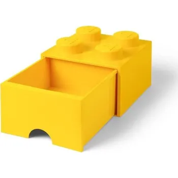 úložný prostor na hračky Úložný box LEGO s šuplíkem 4 - žlutý