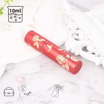 Plnitelný skleněný rozprašovač parfémů 10 ml | cestovní flakon, dávkovač parfému - červená