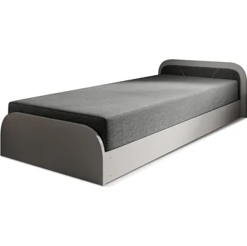 Postel Jednolůžková postel PARYS 80x190 Sawana 21 šedá/šedá pravá