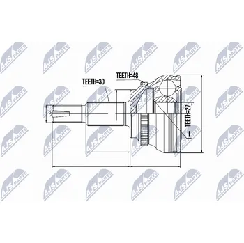 Sada kloubů, hnací hřídel NTY NPZ-TY-094