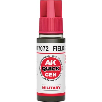 Modelářská barva AK Interactive AK AK17072 FIELD GREY 18 ml - QUICK GEN