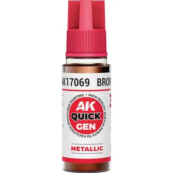 AK Interactive AK AK17069 BRONZE 18 ml - QUICK GEN