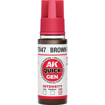AK Interactive AK AK17047 BROWN BLACK 18 ml - QUICK GEN