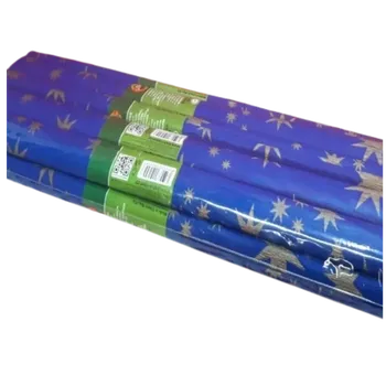 Krepový papír Krepový papír červený s potiskem 200x50 cm