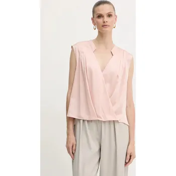 Dámská halenka Hedvábná halenka BOSS Basina 50548238 oranžová 24X, vel. 40