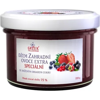 Valdemar Grešík Džem zahradní ovoce extra speciální 220 g