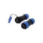 CONNFLY Konektor: kulatý vidlice + zásuvka PIN: 5 3A IP67 500V pájení