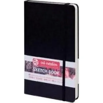 Set školních potřeb Skicák Art Creation v pevné vazbě, černý, 13x21 cm