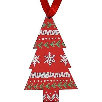 Vánoční ozdoba Ozdoba MagicHome XO157D, Jedlička, balení 5 ks