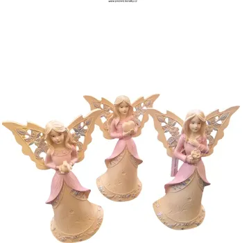 Andělka se zlatými křídly soška