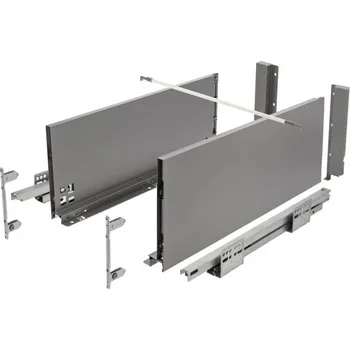 Elektrická zásuvka AXISPRO tlačná zásuvka pro otevření 550mm antracitu - velmi vysoká H199