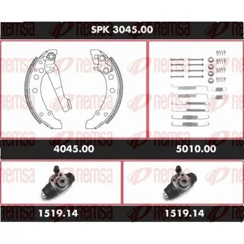 Brzdový buben Souprava brzd, bubnová brzda REMSA SPK 3045.00