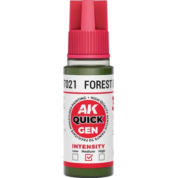 AK Interactive AK AK17021 FOREST GREEN 18 ml - QUICK GEN