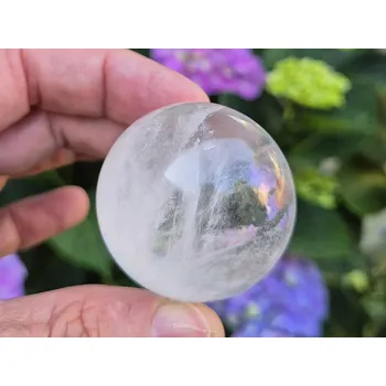 Přírodní kámen Koule kalcit bílý Ø43mm 116g Mexiko