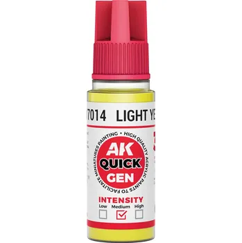 AK Interactive AK AK17014 LIGHT YELLOW 18 ml - QUICK GEN