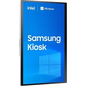 Monitor Samsung KM24C-5 Stánkový design 61 cm (24") LED 250 cd/m² Full HD Bílá Dotyková obrazovka Zabudovaný procesor Windows 10 IoT Enterprise 16/7