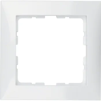 Elektrická zásuvka Berker Rámeček Berker, S.1, bílá lesk Rozměry: 1-násobný