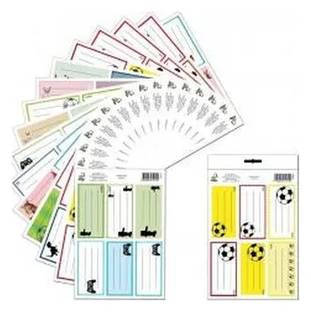 Set školních potřeb Naklejki na zeszyt Chłopcy 3szt