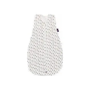 Spací pytel pro miminko TRÄUMELAND Letní spací pytel Tencel Liebmich 60 cm Weiß mit grauen Sternen