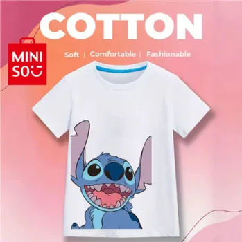 Dětské bavlněné tričko s potiskem Lilo & Stitch - různé barvy (vzor DNS 13) Barva: bílá (DSN-13), Velikost: 120