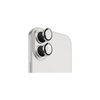 Ochranná folie na objektiv fotoaparátu pro iPhone 16/16 PLUS Silver