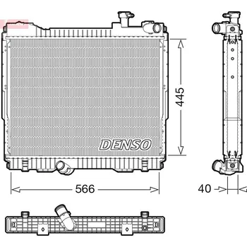 Chladič motoru Chladič, chlazení motoru DENSO DRM46074