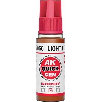 AK Interactive AK AK17060 LIGHT LEATHER 18 ml - QUICK GEN