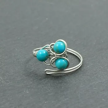 Prsten Nastavitelný prsten s tyrkysem