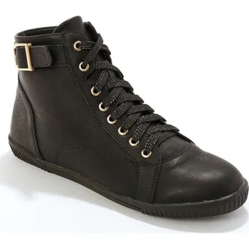 Dámské tenisky Kotníkové tenisky na zip a sponu černá 40