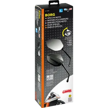 Zrcátko pro motocykl Zrcátka na motocykl BORG, LAMPA