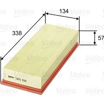 Filtr do auta Vzduchový filtr VALEO 585108