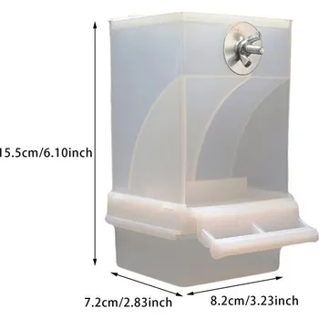 Krmítko pro ptáka Automatické krmítko pro ptactvo bez nepořádku | dávkovač krmiva, krmítko pro ptáky - Bílá