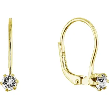 Náušnice Pozlacené visací náušnice se Swarovski krystalem 31322.1