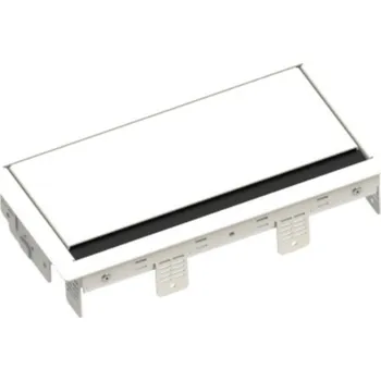 Elektrická zásuvka IBConnect Vestavný výklopný rám INBOX bílý - 6 pozic