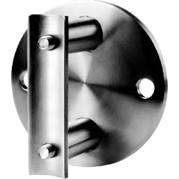 Nerezová kulatá pata sloupku pro boční kotvení, zábradlí JAP průměr patky 100mm