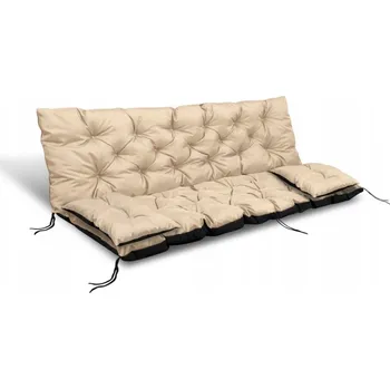 Polštář Polštář s opěradlem pro houpací lavici, délka 150 cm + 2 malé polštáře