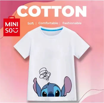 Dětské bavlněné tričko s potiskem Lilo & Stitch - různé barvy (vzor DNS 14) Barva: bílá (DSN-14), Velikost: 150