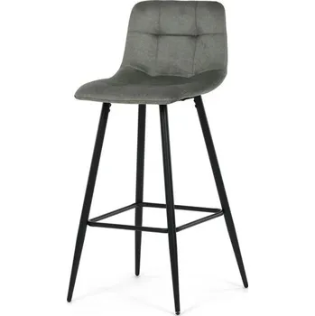 Barová židle Autronic Jazz AUB-X7015GRN2 Barová židle, sametová látka, zelená