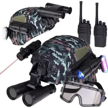 Dětská zbraň Dětská vojenská sada s laserem maskáčová