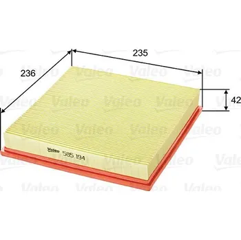 Vzduchový filtr Vzduchový filtr VALEO 585194