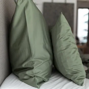 Povlečení HEDDA Povlečení Tencel™ Lyocell Iballa zelené - povlak na polštář rozměr: 50 x 65 cm